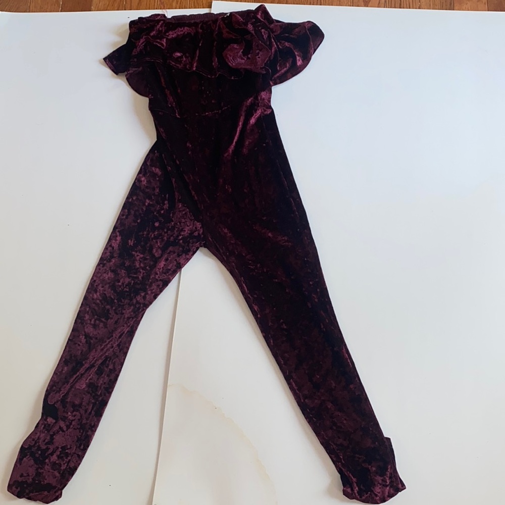 Burgundy Romper / Jumpsuit